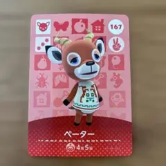 amiiboカード　どうぶつの森　ペーター