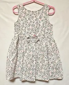 ベビー用90～95センチ花柄ノースリーブワンピース