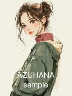 3432 女の子　カジュアルクール　透明感　人物ステッカー　コラージュ素材