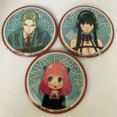 SPY FAMILY ロイド ヨル アーニャ セガ　缶バッジセット