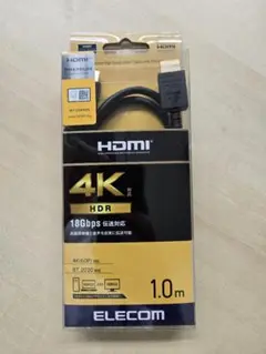 ELECOM HDMIケーブル 4K HDR 1.0m