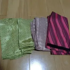 スカーフまとめ売り　昭和レトロ　アンティーク　ハンドメイド　リメイク　古布