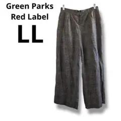 Green Parks Red Label チェック柄 ワイドパンツ LLサイズ
