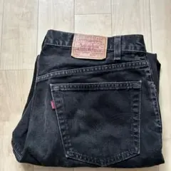 【Levi’s 550 BLACK】W38 L32ブラック ワイド バギー