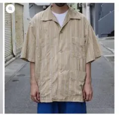 開襟半袖キューバシャツ