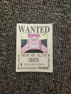 ワンピース　onepiece 手配書ステッカー　クロッカス