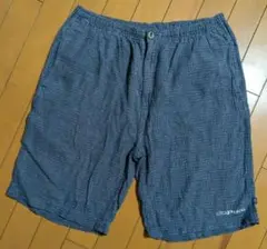 PIKO チェック柄 ショートパンツ 青