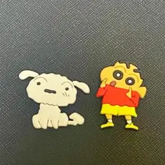 シロ　クレヨンしんちゃん　ジビッツ　クロックスアクセサリー
