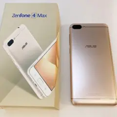 【ジャンク】ASUS Zenfone4 Max（サンライトゴールド）本体と付属品