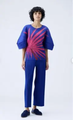2025年最新】PLEATS PLEASE カラー：ブルー系 半袖の人気