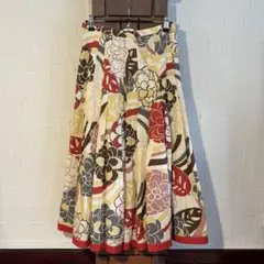 【HIROKO KOSHINO】花柄　フレアスカート　38 ヒロココシノ　新品