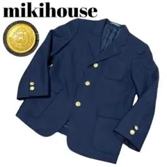 【高級】MIKI HOUSE テーラード ジャケット ブレザー 紺ブレ 金ボタン