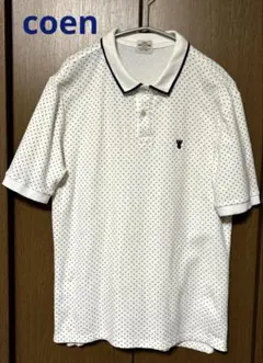 ◆◇coen/コーエンドットポロシャツ/メンズ◇◆