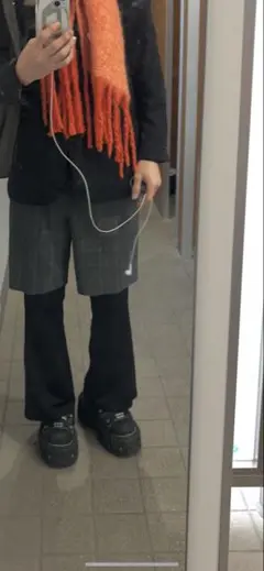 フレアパンツ レイヤード y2k
