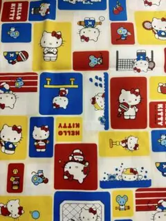 ハローキティ　スポーツ柄　生地幅×約40cm