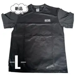 ⭐︎最終値引き⭐︎SY32 新品 Tシャツ 吸汗速乾性 黒×カモフラ L