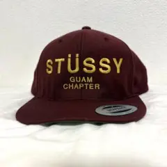 STÜSSY GUAM CHAPTER キャップ バーガンディ