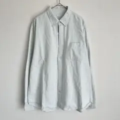 ストライプ コットンシャツ Lサイズ