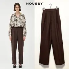 MOUSSY マウジー タックパンツ ブラウン サイズ1