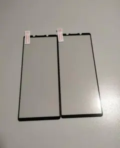 2枚入 Xperia 1 III 強化ガラスフィルム 画面フィルム 黒縁