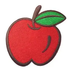 アイロンワッペン アップル apple リンゴ 果物 フルーツ