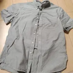 値下げ 無印良品 半袖ブラウス グレー XS