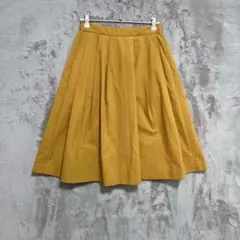 UNIQLO♡ドライ ストレッチスカート 膝丈 タック フレア S