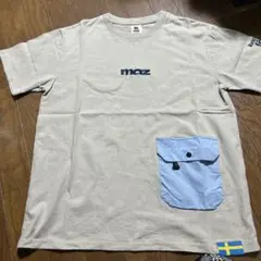 moz ベージュ Tシャツ ポケット付き