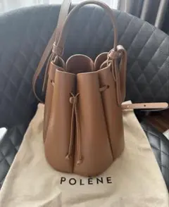 POLENE ベージュ カヌレバッグ