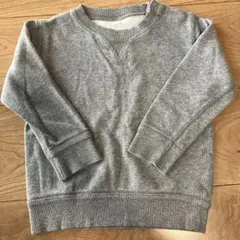 無印良品　トレーナー　グレー　90