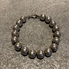 VINTAGE ヴィンテージ シルバー925ナバホパールチェーンブレスレット