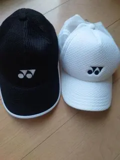 ヨネックス メッシュキャップ 黒 白 2個セット