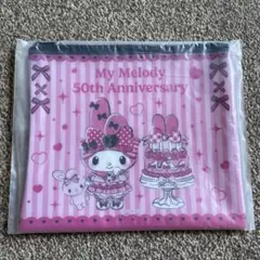 My Melody 50th Anniversary フラットポーチ