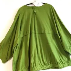 super hakka オリーブグリーン 花刺繍 ブルゾン15号　新品未使用