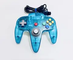 Nintendo 任天堂64 コントローラー クリアブルー
