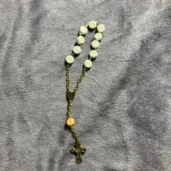 サンタマリアと十字架付きミニロザリオ