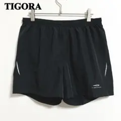 TIGORA 黒　ランニングショーツ　L シャカシャカ　マラソン　陸上　ジム