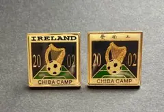 2002年サッカーワールドカップ アイルランド千葉キャンプ記念ピンバッジ 2点