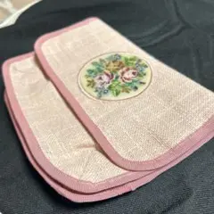 michiko kuge 久家道子　オリジナル化粧ポーチ 未使用品 薔薇刺繍