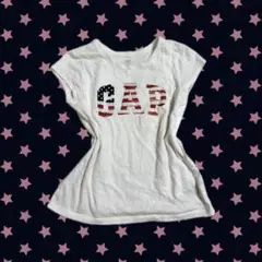 GAP アメリカ国旗風 半袖 y2k