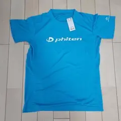 phiten 青 Tシャツ Lサイズ
