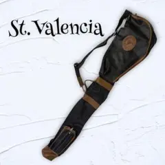 【St.Valencia】セントバレンシア ゴルフバック 2way シンプル 黒