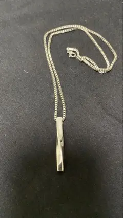 《値下げ》シルバー ストレートバー ネックレス 約50cm