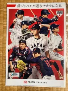 侍ジャパン　クリアファイル　大谷翔平