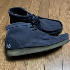 希少 UE ユニフォーム SOPH クラークス ワラビー ネイビースエード