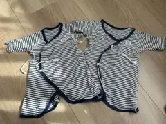 ベビー服 肌着新生児用肌着50-60cm 2着セット