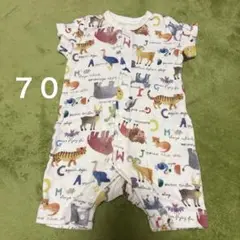 値下げ!動物柄ロンパース サイズ70