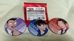 名探偵コナン　トレーディング　メタリック缶バッジ　3点セット