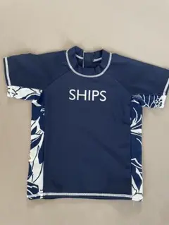 SHIPS ラッシュガード ネイビー 花柄　100～110㎝