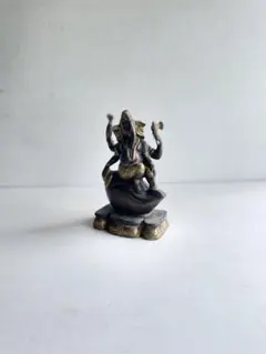 ガネーシャ 像 オブジェ 真鍮 INDIA インド インテリア ディスプレイ